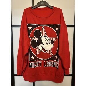 Vintage Disney Mickey Mouse Sweater OverSize‎ Sweatshirt 90s